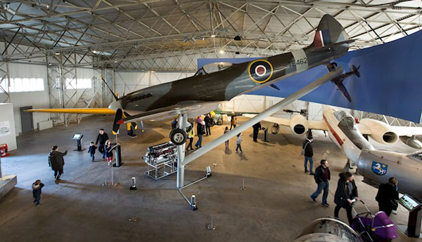  Inside the newly restored Military hangar at National Museum of Flight, East Fortune Airfield © Ruth Armstrong.