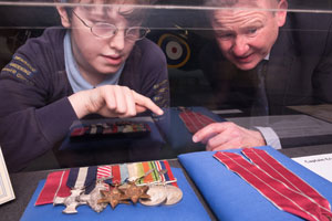  Eachan Hardie and NMRN's curator of aircraft. Courtesy of NMRN