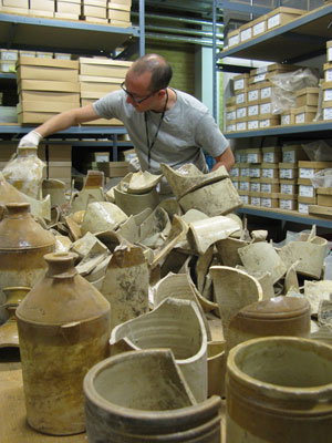  Crosse and Blackwell jars: 13,000 were found dumped in a cistern near Tottenham Court Road