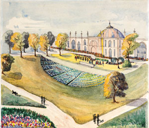  Plan for a performance space in the Pavilion gardens 1920s or 30s