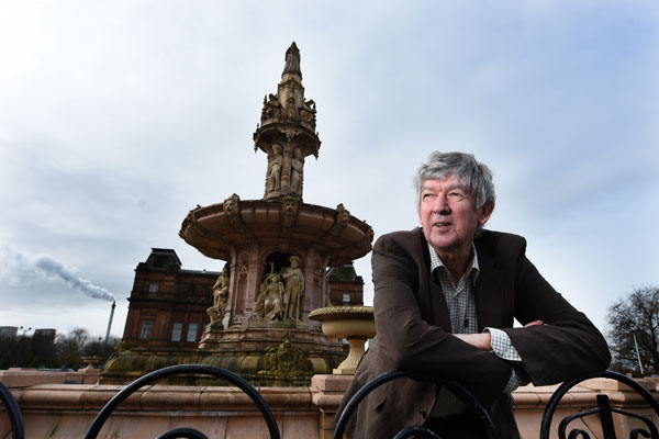  John Richmond, great grandson of A E Pearce whose most important work was the colossal Doulton Fountain. Featured in the new permanent On The Green gallery at the People's Palace.