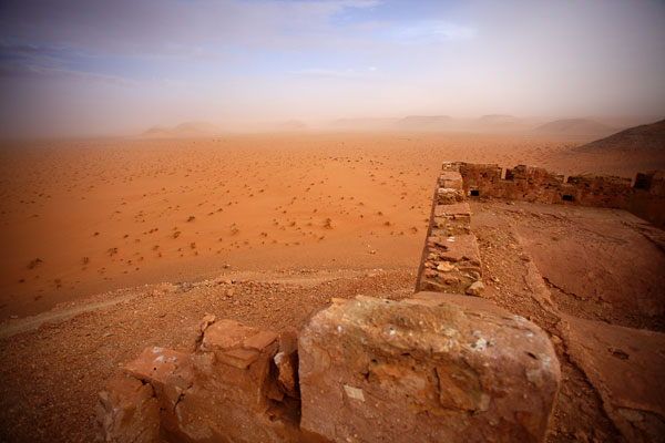 View from the top of the fort of Zaouiet Debbar, Saharac c Yacine Ketfi