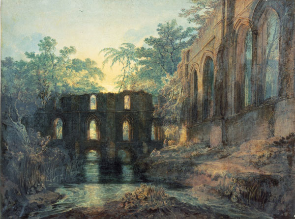 ruin painted by turner