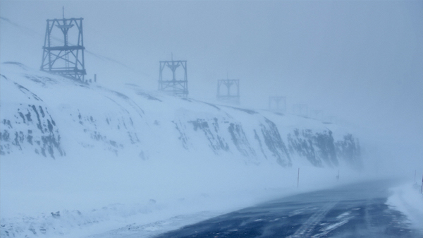 photograph of icy mountainous area