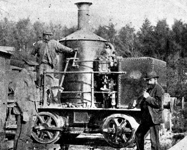 mid Victorian photograph of locomotive